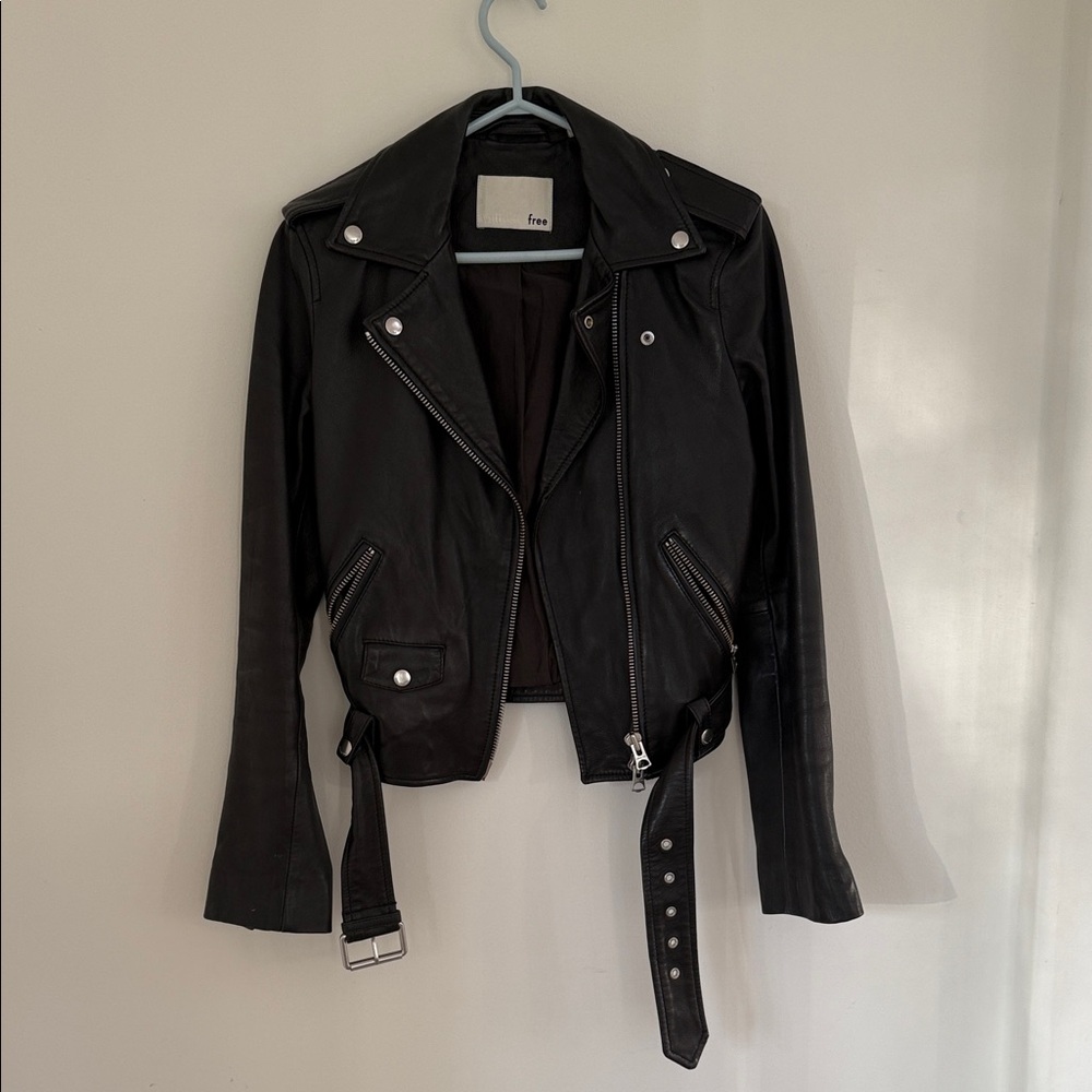 Wilfred Genuine Leather Moto Jacket